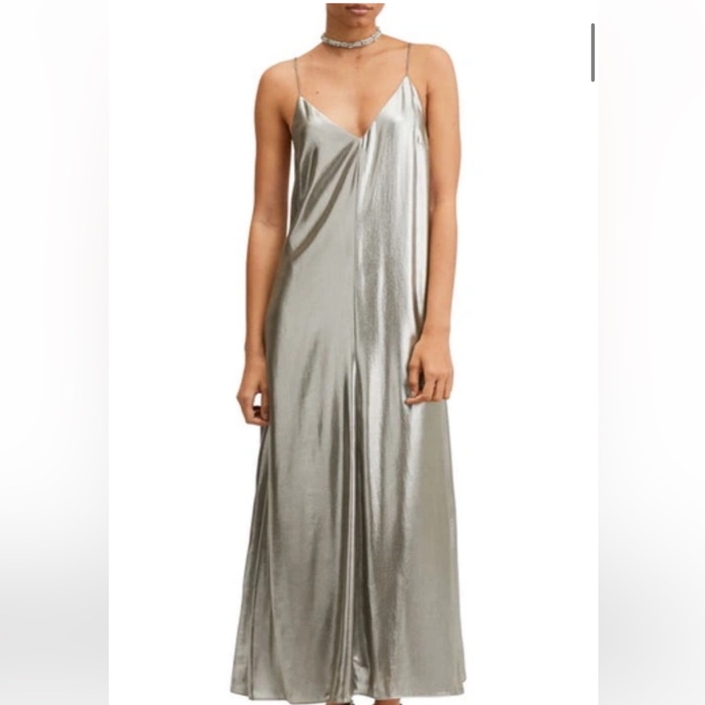 NEW - NEVER WORN MANGO SILVER DRESS